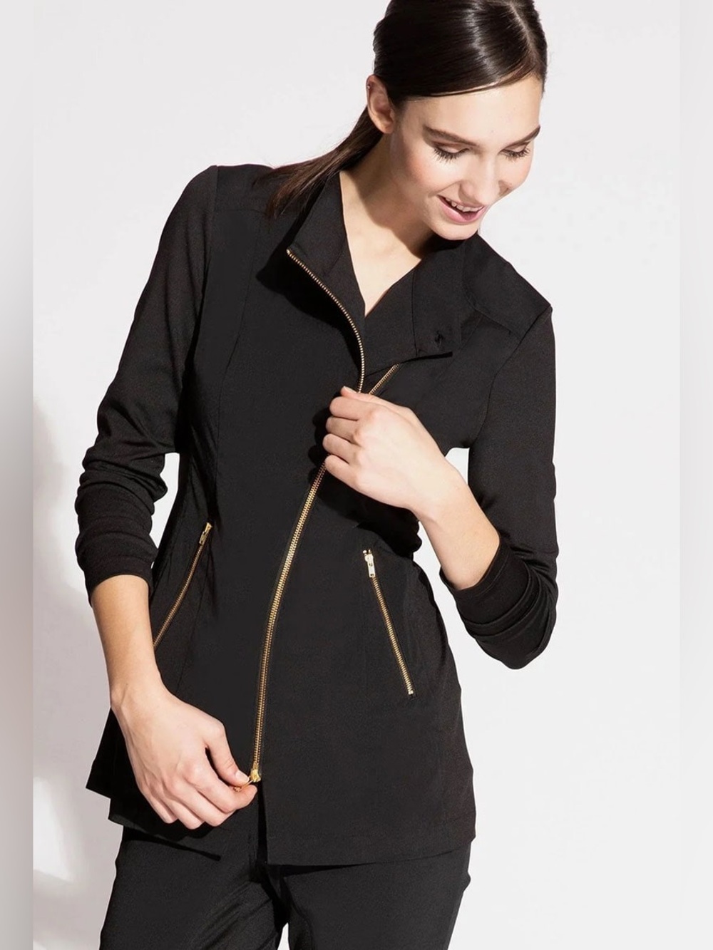 NOEL ASMAR Women's Signature Jada Tunic | Asymmetrical Long Sleeve